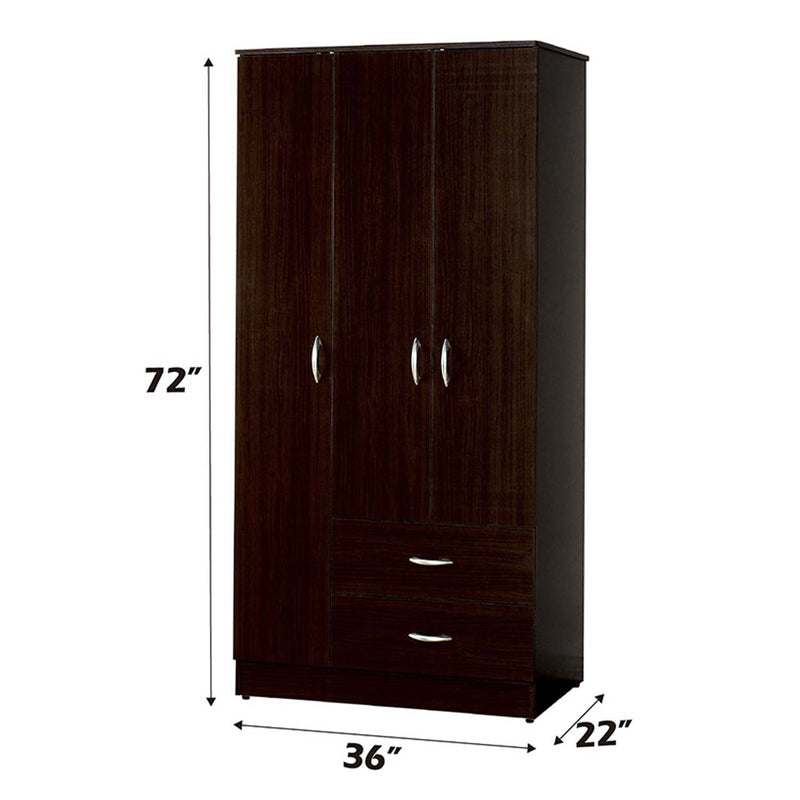 Olean Wardrobe, Espresso Finish Acme