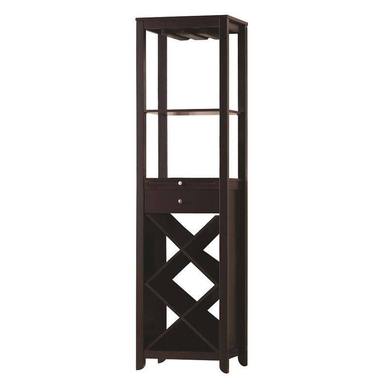 Casey Wine Cabinet, Wenge Finish Acme