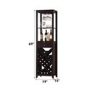 Casey Wine Cabinet, Wenge Finish Acme