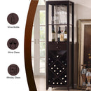 Casey Wine Cabinet, Wenge Finish Acme