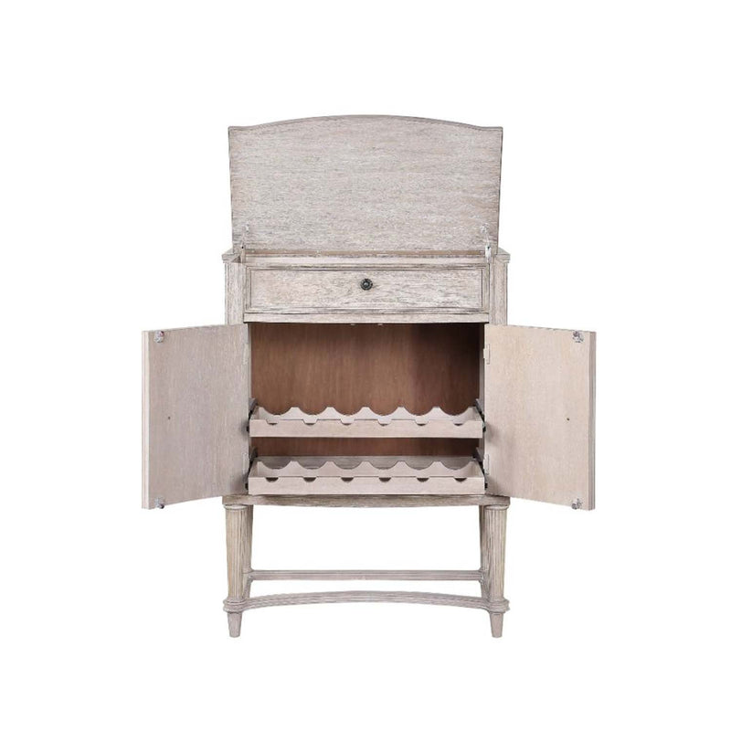 Wynsor Wine Cabinet, Antique White Finish Acme