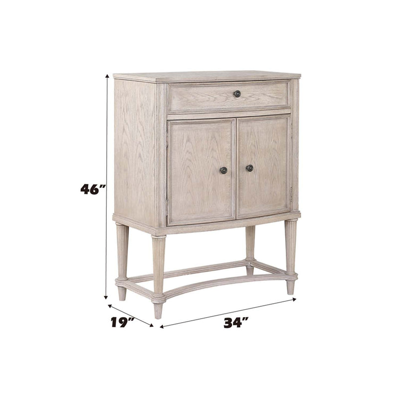 Wynsor Wine Cabinet, Antique White Finish Acme