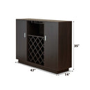 Hazen Wine Cabinet, Espresso Finish Acme