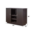 Hazen Wine Cabinet, Espresso Finish Acme