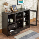 Hazen Wine Cabinet, Espresso Finish Acme
