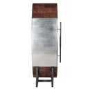Brancaster Wine Cooler, Retro Brown Top Grain Leather & Aluminum Acme