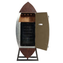 Brancaster Wine Cooler, Retro Brown Top Grain Leather & Aluminum Acme