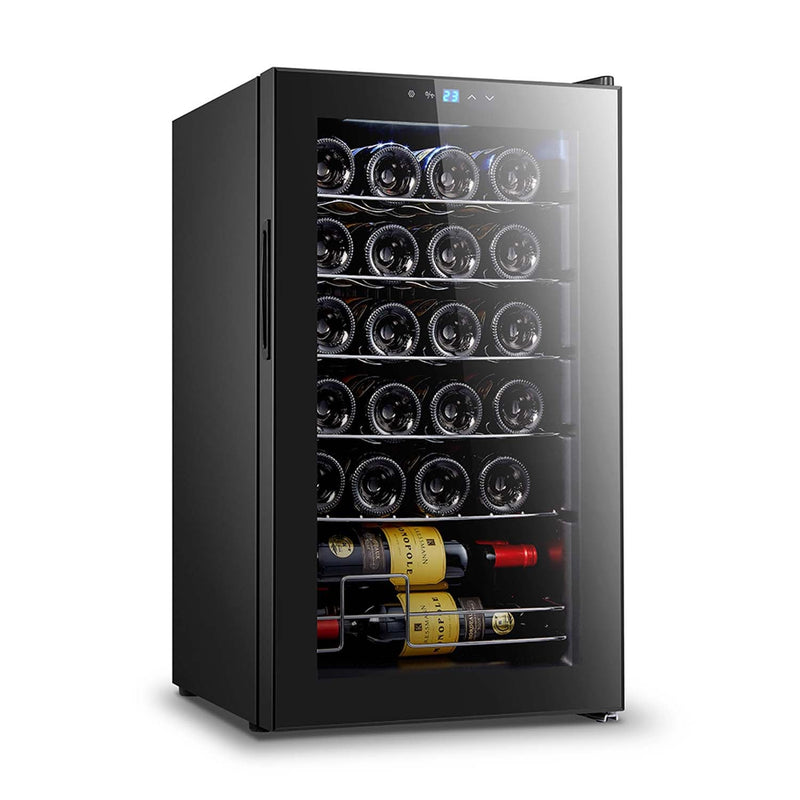 Brancaster Wine Cooler, Retro Brown Top Grain Leather & Aluminum Acme