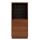 Wiesta Wine Cabinet, Walnut Finish Acme
