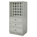 Wiesta Wine Cabinet, Antique White Finish Acme