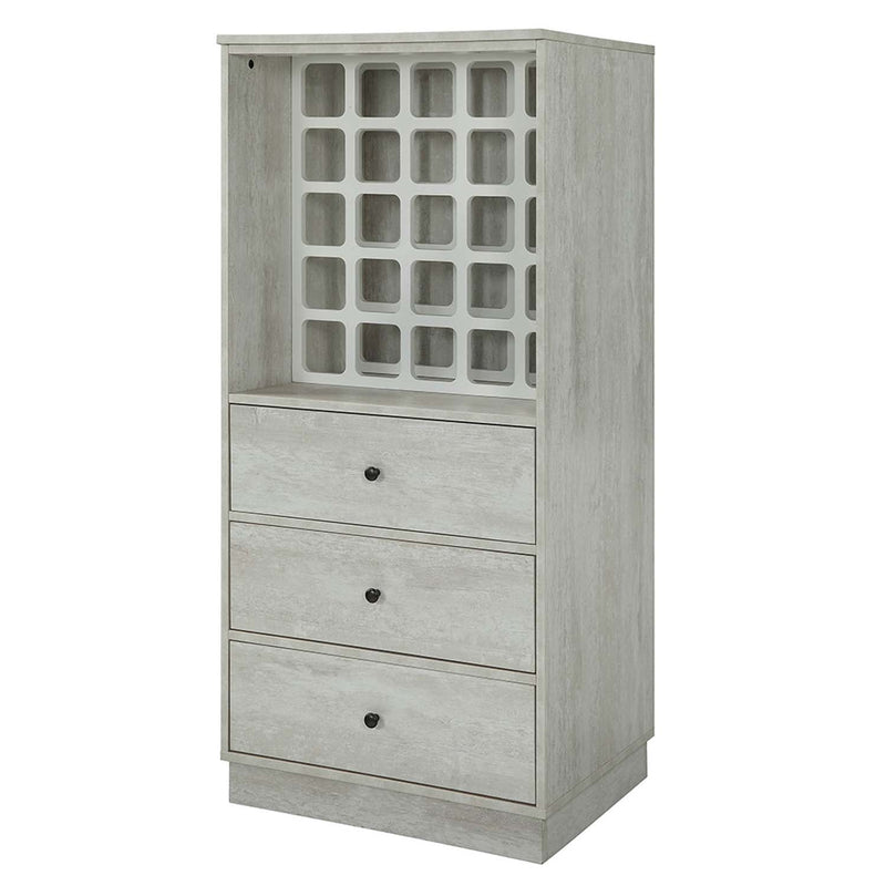 Wiesta Wine Cabinet, Antique White Finish Acme