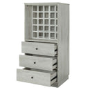 Wiesta Wine Cabinet, Antique White Finish Acme