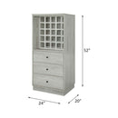Wiesta Wine Cabinet, Antique White Finish Acme