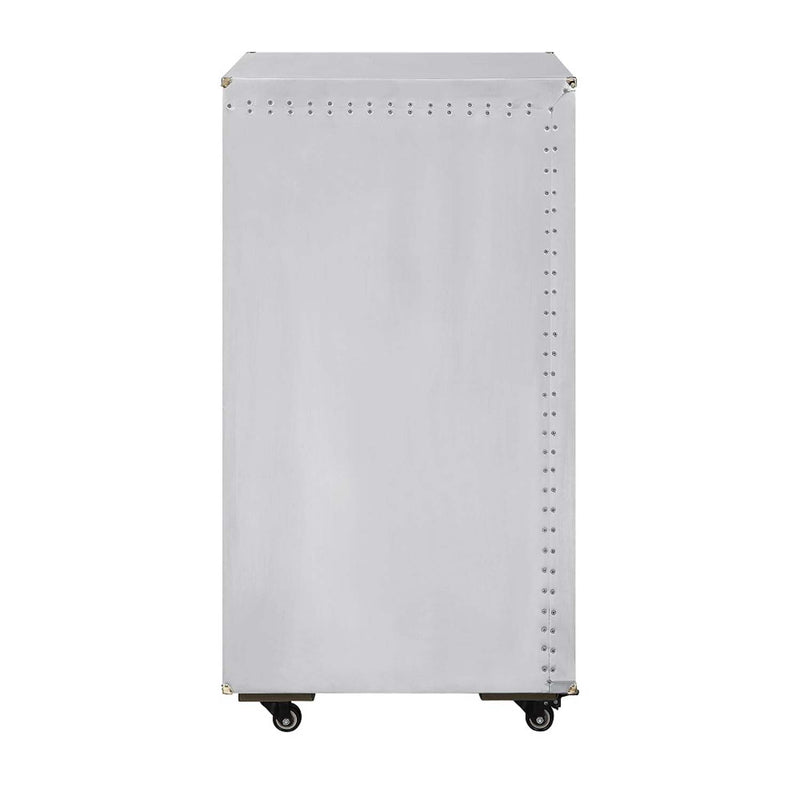 Raini Wine Cabinet, Aluminum Acme