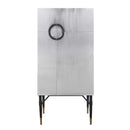 Yoela Wine Cabinet, Leather & Aluminum Acme