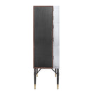 Yoela Wine Cabinet, Leather & Aluminum Acme