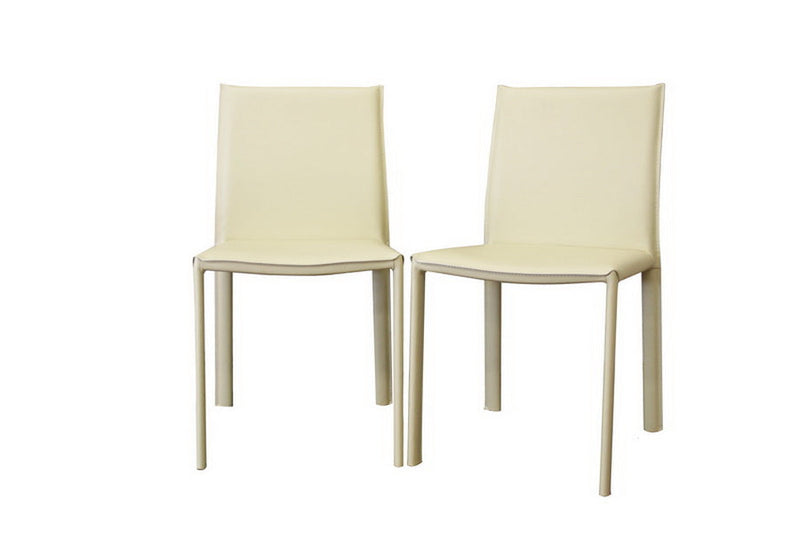 Lenora Burridge Leather Dining Chair (Set of 2) Baxton