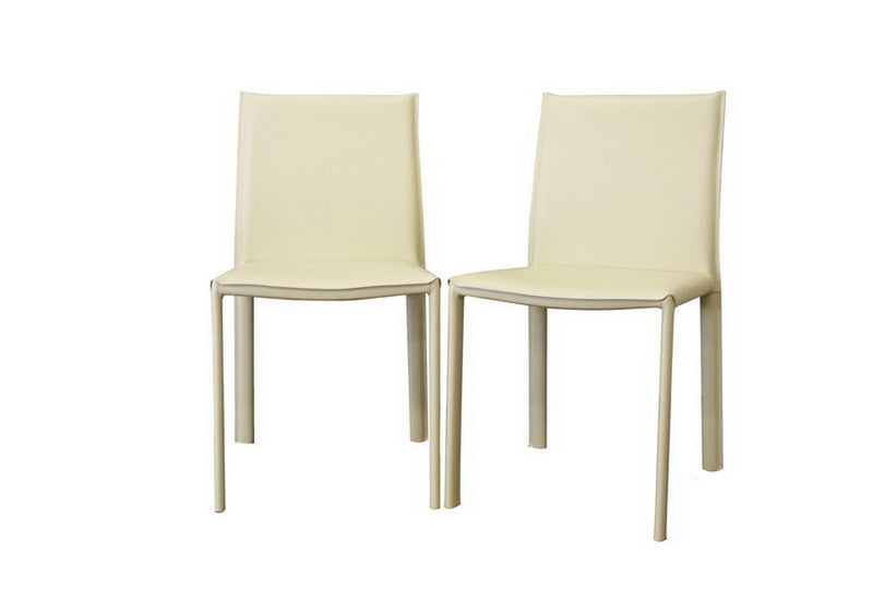 Lenora Burridge Leather Dining Chair (Set of 2)