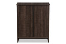 Sheraton Espresso Brown Wood 3-Drawer Storage Chest Baxton