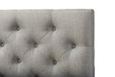 Leena Gray Fabric Upholstered Button-tufted Full Size Headboard Baxton