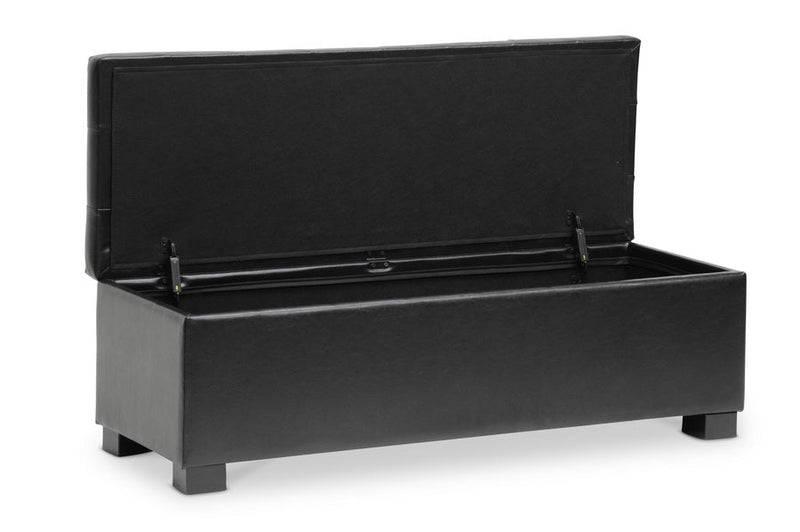 Eleri Black Ottoman Baxton