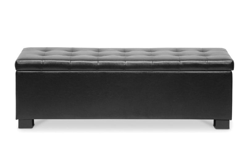 Eleri Black Ottoman Baxton