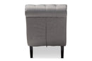 Gitano Gray Fabric Upholstered Button-tufted Chaise Lounge Baxton
