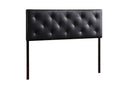 Becker King Black Faux Leather Upholstered Headboard Baxton