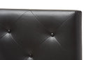 Becker Black Faux Leather Upholstered Twin Size Headboard Baxton