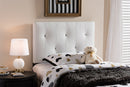 Kai White Faux Leather Upholstered Twin Size Headboard Baxton