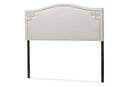 Sadie Grayish Beige Fabric Upholstered Queen Size Headboard Baxton