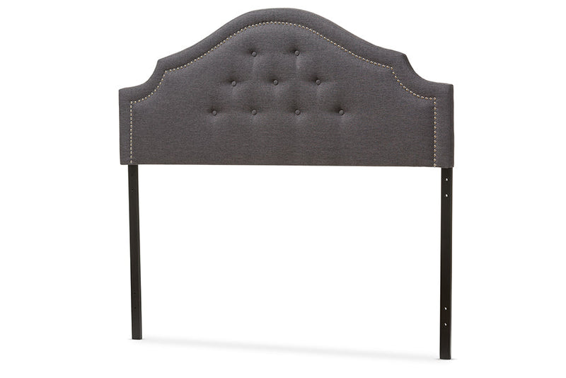 Halen Dark Gray Fabric Upholstered King Size Headboard Baxton