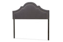 Morigan Dark Gray Fabric Upholstered Full Size Headboard Baxton
