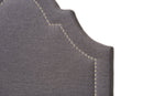 Morigan Dark Gray Fabric Upholstered Twin Size Headboard Baxton