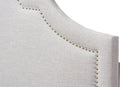 Morigan Grayish Beige Fabric Upholstered Full Size Headboard Baxton