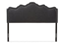 Carlyn Dark Gray Fabric Queen Size Headboard Baxton