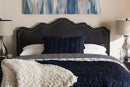 Carlyn Dark Gray Fabric Queen Size Headboard Baxton