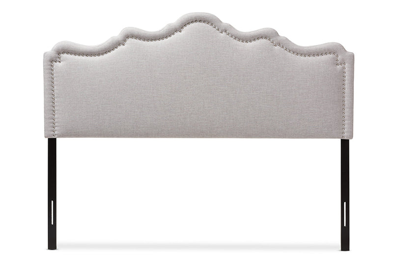 Carlyn Greyish Beige Fabric Full Size Headboard Baxton