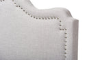 Carlyn Greyish Beige Fabric Full Size Headboard Baxton