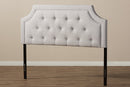Augustine Greyish Beige Fabric Queen Size Headboard Baxton