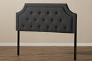 Augustine Dark Gray Fabric Queen Size Headboard Baxton