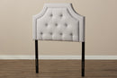 Augustine Greyish Beige Fabric Twin Size Headboard Baxton