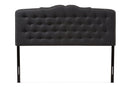 Waldmann Dark Gray Fabric King Size Headboard Baxton