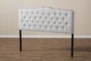 Waldmann Greyish Beige Fabric Queen Size Headboard Baxton