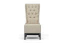 Belen Button Tufted Beige Linen Modern Accent Chair Baxton