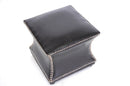 Kuro Dark Brown Modern Leather Ottoman Baxton