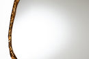 Casey Irregular Shape Accent Mirror with Antique Goldleaf Frame