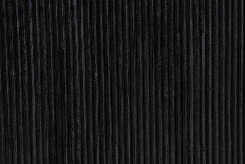 Cosby Black Rattan Console Table