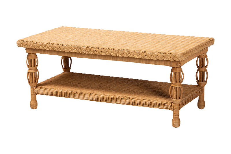 Kelsy Natural Rattan Coffee Table