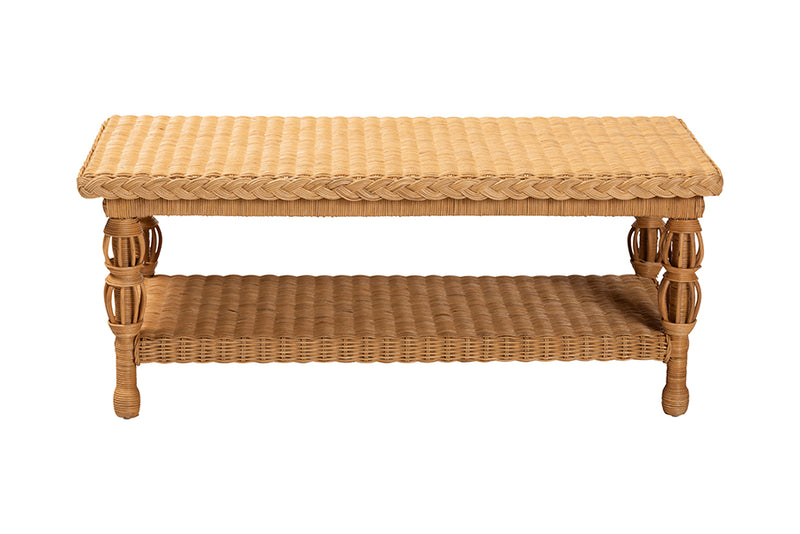 Kelsy Natural Rattan Coffee Table